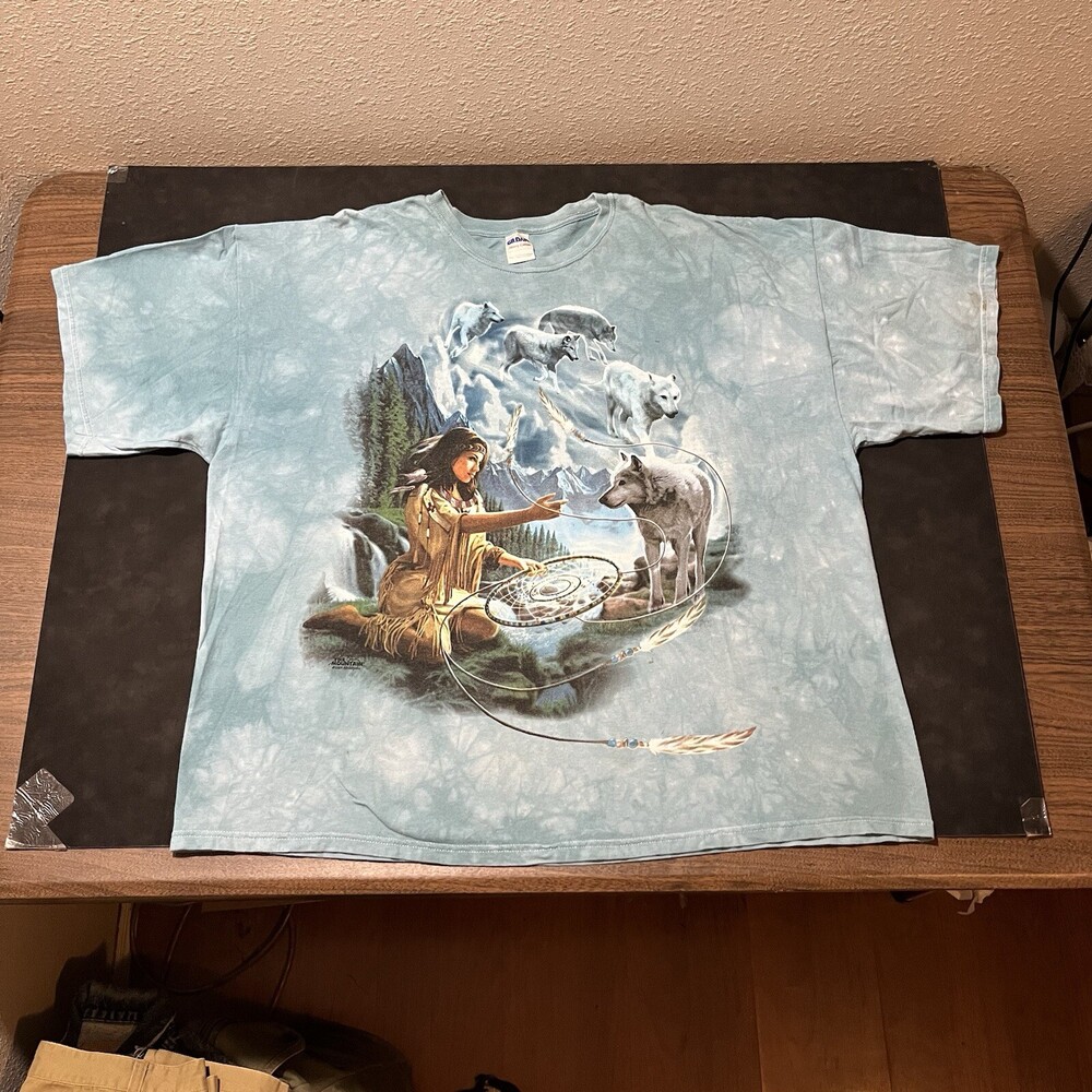 The Mountain Vintage Horses Tie Dye Shirt Mother Nature Wolf Stepbrothers Y2K
